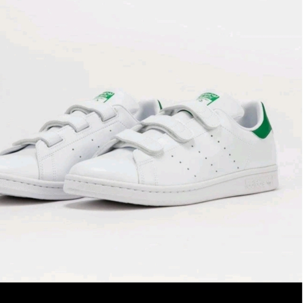 adidas White and Green Sneakers
